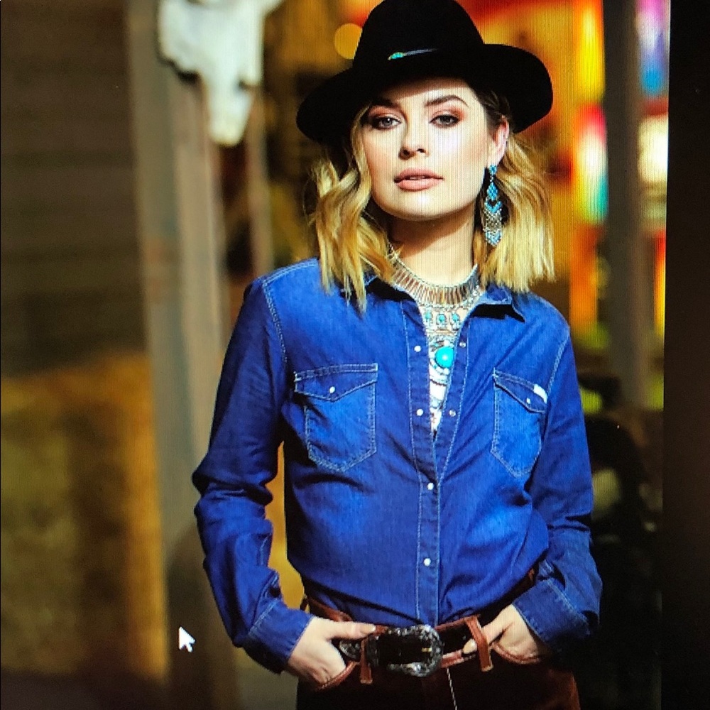 Calvin Klein denim shirt size XS.